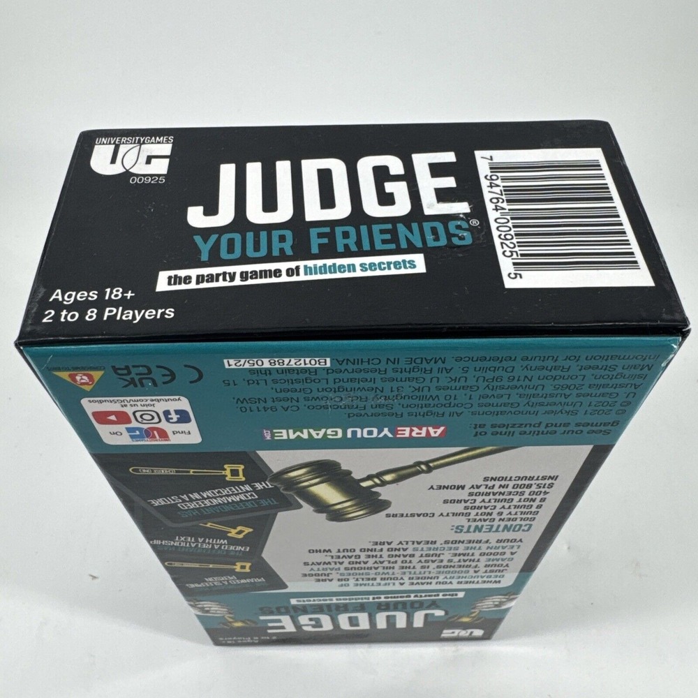 Judge Your Friends Party Game Of Hidden Secrets Ages 18+ University Games NEW - Picture 2 of 12